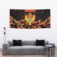 Montenegro Tapestry Coat Of Arms Fire Style - Wonder Print Shop
