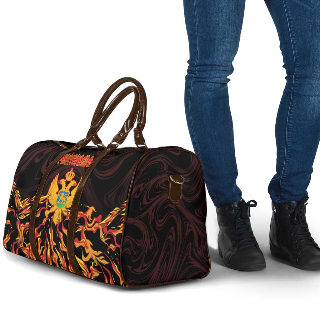 Montenegro Travel Bag Coat Of Arms Fire Style - Wonder Print Shop