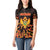 Personalized Montenegro Women Polo Shirt Coat Of Arms Fire Style - Wonder Print Shop