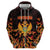 Personalized Montenegro Zip Hoodie Coat Of Arms Fire Style - Wonder Print Shop
