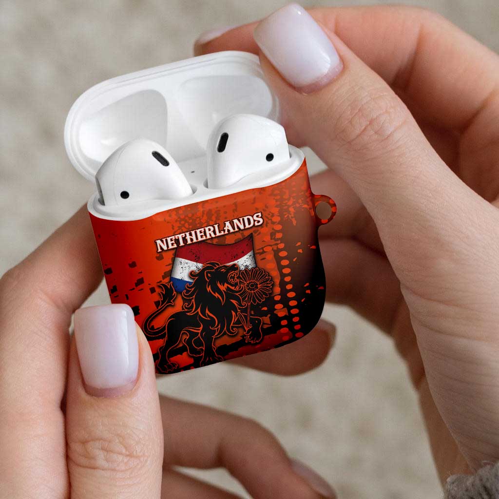 Netherlands AirPods Case Lion With Daisy Flower - Wonder Print Shop
