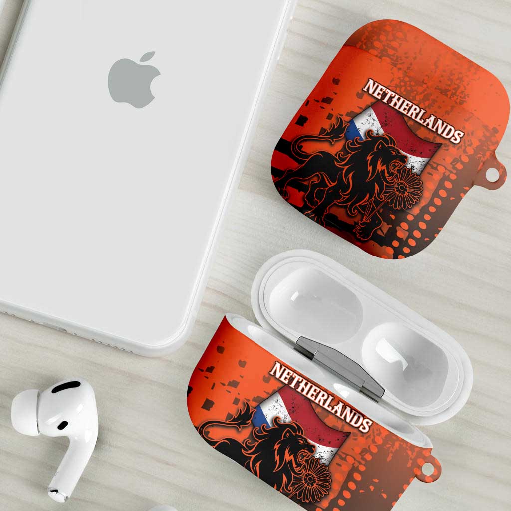 Netherlands AirPods Case Lion With Daisy Flower - Wonder Print Shop