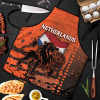 Netherlands Apron Lion With Daisy Flower - Wonder Print Shop
