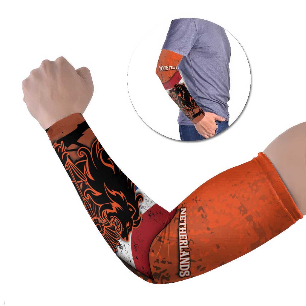 Netherlands Arm Sleeves Lion With Daisy Flower - Wonder Print Shop