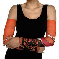 Netherlands Arm Sleeves Lion With Daisy Flower - Wonder Print Shop