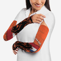 Netherlands Arm Sleeves Lion With Daisy Flower - Wonder Print Shop