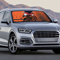 Netherlands Auto Sun Shade Lion With Daisy Flower - Wonder Print Shop