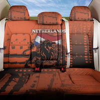 Netherlands Back Car Seat Cover Lion With Daisy Flower - Wonder Print Shop