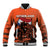 Personalized Netherlands Baseball Jacket Lion With Daisy Flower - Wonder Print Shop