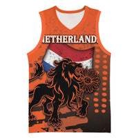Personalized Netherlands Basketball Jersey Lion With Daisy Flower - Wonder Print Shop
