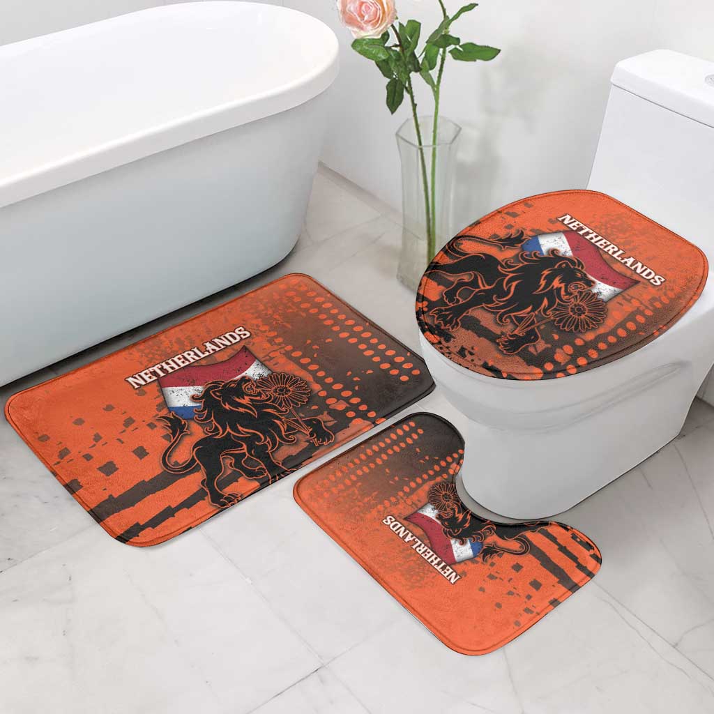 Netherlands Bathroom Set Lion With Daisy Flower - Wonder Print Shop