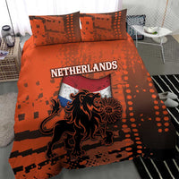 Netherlands Bedding Set Lion With Daisy Flower - Wonder Print Shop