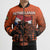 Personalized Netherlands Bomber Puffer Jacket Lion With Daisy Flower - Wonder Print Shop