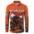 Personalized Netherlands Button Sweatshirt Lion With Daisy Flower - Wonder Print Shop