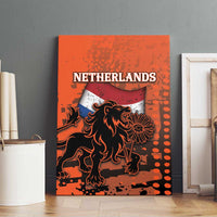 Netherlands Canvas Wall Art Lion With Daisy Flower - Wonder Print Shop