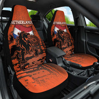 Netherlands Car Seat Cover Lion With Daisy Flower - Wonder Print Shop