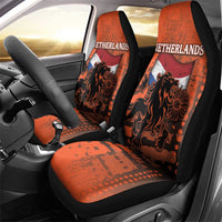 Netherlands Car Seat Cover Lion With Daisy Flower - Wonder Print Shop