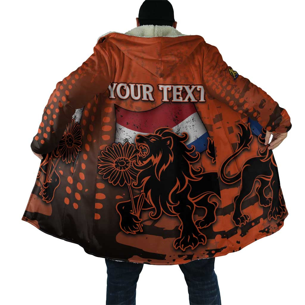 Personalized Netherlands Cloak Lion With Daisy Flower - Wonder Print Shop
