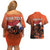 Personalized Netherlands Couples Matching Off Shoulder Short Dress and Hawaiian Shirt Lion With Daisy Flower - Wonder Print Shop
