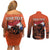 Personalized Netherlands Couples Matching Off Shoulder Short Dress and Long Sleeve Button Shirt Lion With Daisy Flower - Wonder Print Shop