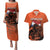 Personalized Netherlands Couples Matching Puletasi and Hawaiian Shirt Lion With Daisy Flower - Wonder Print Shop