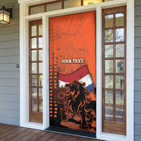 Netherlands Door Cover Lion With Daisy Flower - Wonder Print Shop