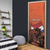 Netherlands Door Cover Lion With Daisy Flower - Wonder Print Shop