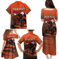 Personalized Netherlands Family Matching Puletasi and Hawaiian Shirt Lion With Daisy Flower - Wonder Print Shop