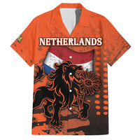 Personalized Netherlands Family Matching Summer Maxi Dress and Hawaiian Shirt Lion With Daisy Flower - Wonder Print Shop