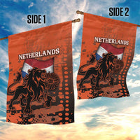 Netherlands Garden Flag Lion With Daisy Flower - Wonder Print Shop