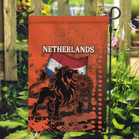 Netherlands Garden Flag Lion With Daisy Flower - Wonder Print Shop