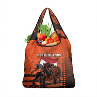 Netherlands Grocery Bag Lion With Daisy Flower - Wonder Print Shop