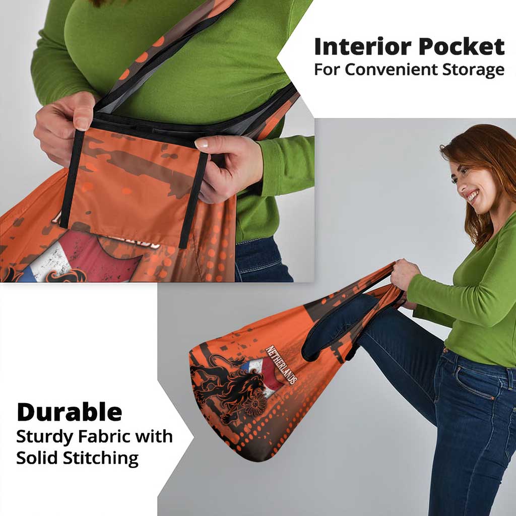 Netherlands Grocery Bag Lion With Daisy Flower - Wonder Print Shop