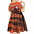 Personalized Netherlands Kid Short Sleeve Dress Lion With Daisy Flower - Wonder Print Shop