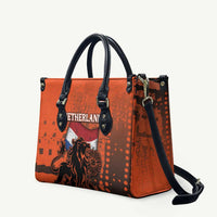Netherlands Leather Bag Lion With Daisy Flower - Wonder Print Shop