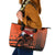 Netherlands Leather Tote Bag Lion With Daisy Flower - Wonder Print Shop