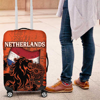 Netherlands Luggage Cover Lion With Daisy Flower - Wonder Print Shop