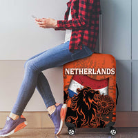 Netherlands Luggage Cover Lion With Daisy Flower - Wonder Print Shop