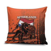 Netherlands Pillow Cover Lion With Daisy Flower - Wonder Print Shop