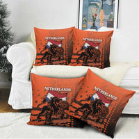 Netherlands Pillow Cover Lion With Daisy Flower - Wonder Print Shop