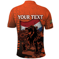 Personalized Netherlands Polo Shirt Lion With Daisy Flower - Wonder Print Shop