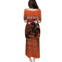 Personalized Netherlands Puletasi Lion With Daisy Flower - Wonder Print Shop