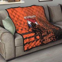 Netherlands Quilt Lion With Daisy Flower - Wonder Print Shop