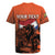 Personalized Netherlands Rugby Jersey Lion With Daisy Flower - Wonder Print Shop