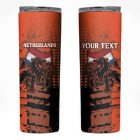 Personalized Netherlands Skinny Tumbler Lion With Daisy Flower - Wonder Print Shop