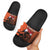 Netherlands Slide Sandals Lion With Daisy Flower - Wonder Print Shop