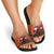 Netherlands Slide Sandals Lion With Daisy Flower - Wonder Print Shop