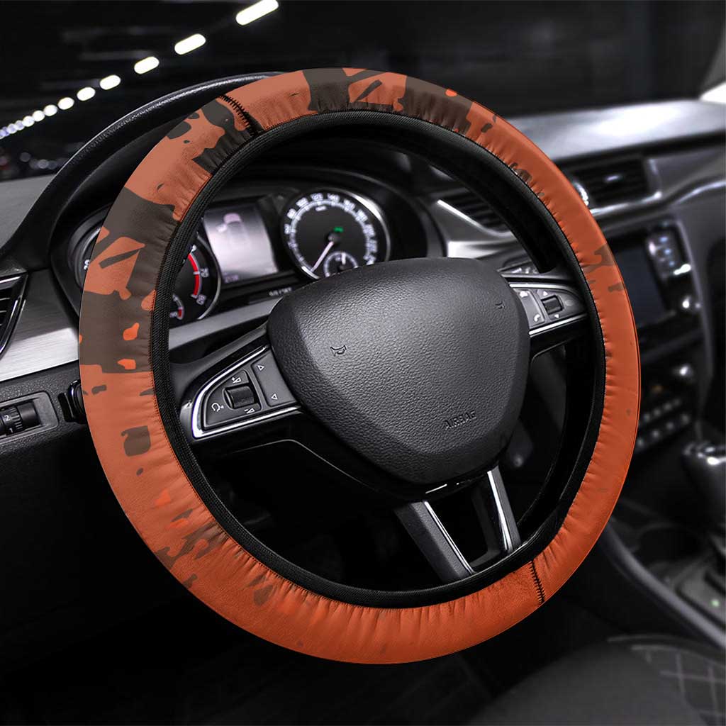 Netherlands Steering Wheel Cover Lion With Daisy Flower - Wonder Print Shop