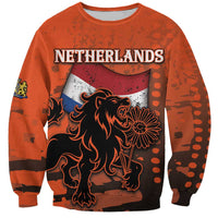 Personalized Netherlands Sweatshirt Lion With Daisy Flower - Wonder Print Shop