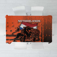 Netherlands Tablecloth Lion With Daisy Flower - Wonder Print Shop